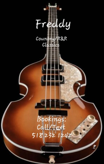 Against a black backgroiund is a photograph of a guitar taken from the bottom