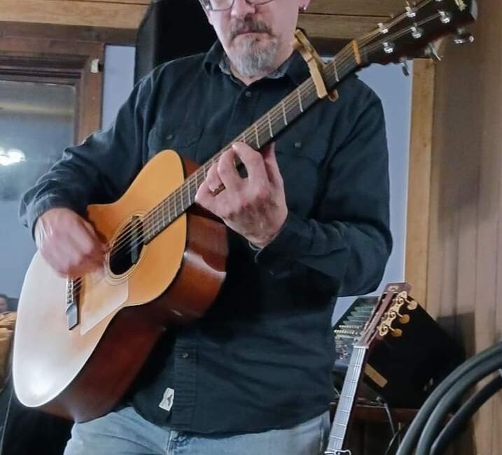 Musician Tom Keller on stage